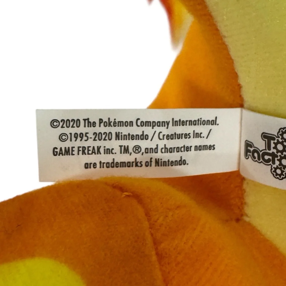 NWT 2020 Pokemon Toy Factory CHARMANDER Fire Tail 14” Stuffed Animal Toy w/ Tags